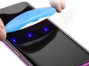 Protector de pantalla de cristal templado curvo con pegamento UV y aplicador de luz UV para Samsung Galaxy Note 20 ultra, SM-N985 / Galaxy Note 20 Ultra 5G, SM-N986